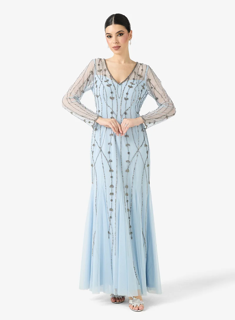 Namshi x  Embellished Dress In Mermaid Cut for Women | Best Price UAE